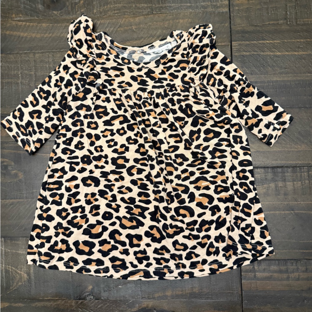 Posh Peanut Lanna Leopard Dress  - 12-18 months